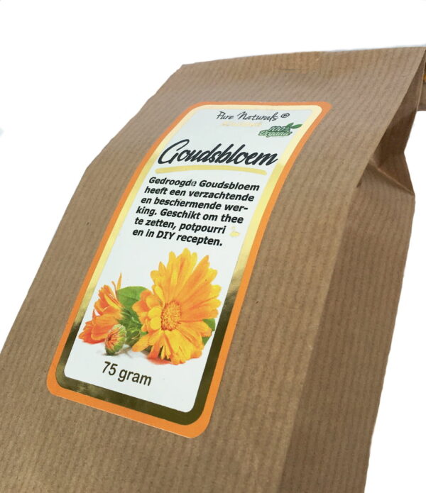 Goudsbloem-75-gram-schuin gedroogde goudsbloem calendula bloemen thee DIY scrub