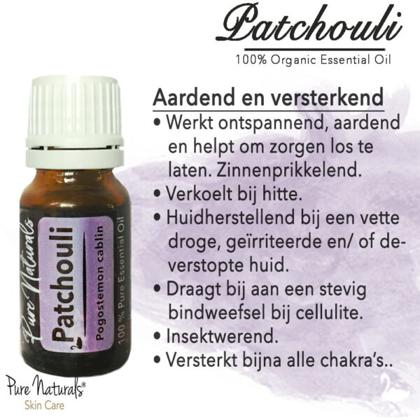 Patchouli etherische olie toepassingen en werking