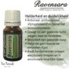 Ravensara etherische olie bio toepassingen werking huid
