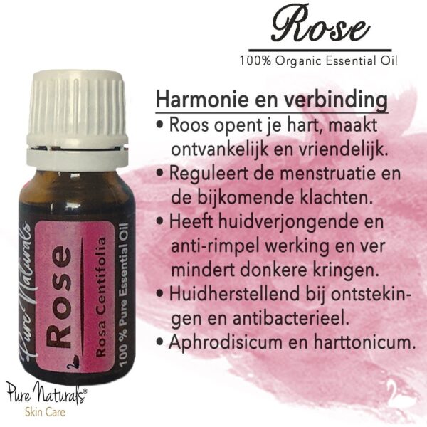 rozenolie roos etherische olie biologisch - toepassingen en werking