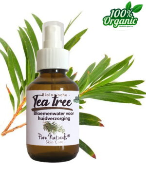 Teatree-water-100ml teatree water biologisch organic hydrolaat hydrosol tea tree