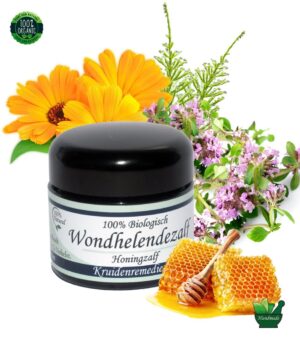 wonderende zalf honingzalf wond, snij en schaafwondjes natuurlijke remedie kruiden