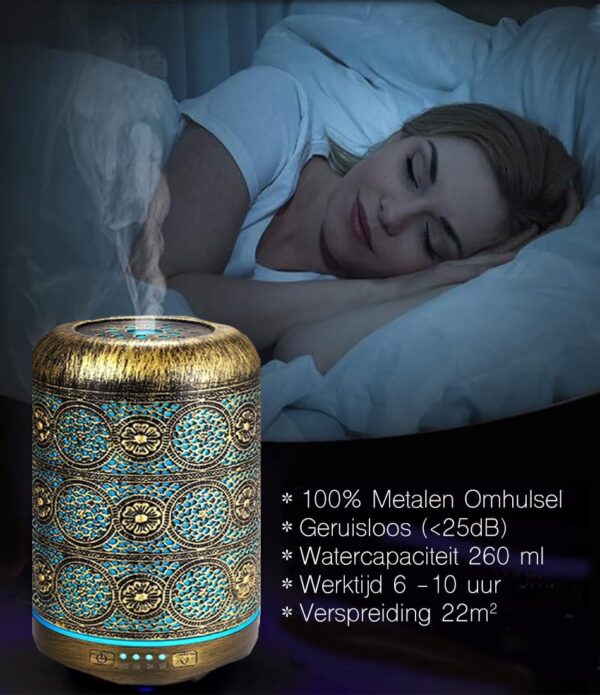 Diffuser2-6 aromadiffuser, aroma verspreider, 260 ml, arabische Marokkaans design, patroon, mooi