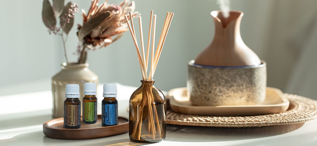 huisparfum maken met etherische olie