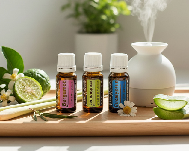 lente fris met etherische olie